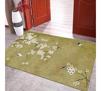 ZOAPDEBCE Marches d'escalier pour marches en Bois Marches d' Tapis de Salon à Motifs de Fleurs et d'oiseaux(60x100cm)