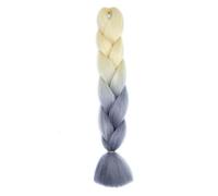 ZOAPDEBCERuban extension des cheveux humains, 100G 24 pouces Jumbo Braid Extension de cheveux au crochet for tresses arc-en-ciel tressage cheveux pré-étirés cheveux synthétiques for fille (1)(B50)