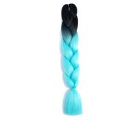 ZOAPDEBCERuban extension des cheveux humains, 100G 24 pouces Jumbo Braid Extension de cheveux au crochet for tresses arc-en-ciel tressage cheveux pré-étirés cheveux synthétiques for fille (1)(B24)