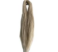 ZOAPDEBCERuban extension des cheveux humains, 22" fait à la main synthétique double dreadlocks tresses déesse tressage accessoire de cheveux doux faux(#4_22INCH)(#613-22INCH)