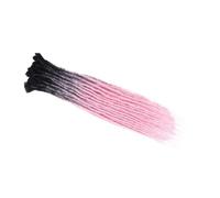 ZOAPDEBCERuban extension des cheveux humains, Extensions de cheveux Dreadlocks faites à la main de 24 pouces, mèches de cheveux synthétiques au Crochet for femmes (BUG_24INCH)(4/27HL-24INCH)