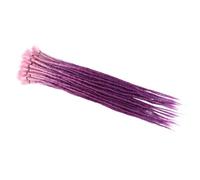 ZOAPDEBCERuban extension des cheveux humains, Extensions de cheveux Dreadlocks faites à la main de 24 pouces, mèches de cheveux synthétiques au Crochet for femmes (BUG_24INCH)(P18/22-24INCH)