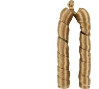 ZOAPDEBCERuban extension des cheveux humains, Extensions de cheveux synthétiques en spirale au crochet, boucles tressées, tresses espagnoles pré-étirées for femmes (4)(T27)