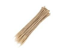 ZOAPDEBCERuban extension des cheveux humains, Locks Hair Naturel Crochet Cheveux Faits À La Main Dreadlocks Cheveux Synthétiques Tressage Cheveux for Femmes et Hommes(4)(24)