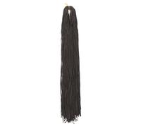 ZOAPDEBCERuban extension des cheveux humains, Tresses synthétiques longues micro pré-bouclées de 24 pouces, tresses fines en petite boîte, cheveux torsadés au crochet for femmes et filles (4)(4)