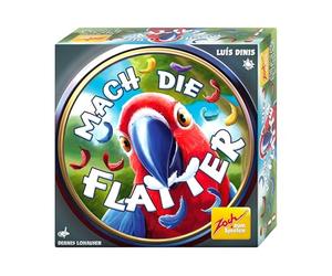 Zoch 601105203 Mach Die Flatter - Jeu de Confusion Amusant pour Perroquet à partir de 6 Ans - Jeu de Cartes pour Toute la Famille de 2 à 5 Joueurs
