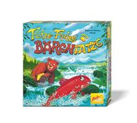 Zoch Flitze Flatze - Jeu Familial avec Plan de Jeu de rivière Convertible, Jeu de Cartes Tactique, Ours Babbel Bloque Le Saumon, Jeu de réflexion pour Enfants à partir de 6 Ans