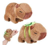 Zocipro 2 Pièces Bracelet à Claquer Capybara, Slap Bracelet Adorable Animal Capybara de 18cm, Capybara en Peluche Bracelets à Claques Pour Garçons, Filles Jouets
