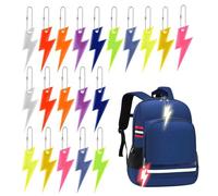 Zocipro 20pcs Pendentifs Réfléchissant de Sécurité,Reflechissant Porte-clés Enfants avec Chaînes pour Sacs à Dos, Poussettes, Sports de Plein Air Nocturnes et Promenade de Chien (10 Couleurs)