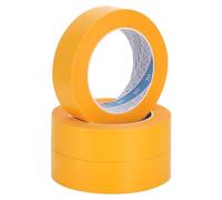 Zocipro 3pcs 30mm x 50m Or Ruban de Masquage pour Peinture et Masquer - scotch de Peinture - Masking Tape - Ruban Adhésif Peintre - Painters Tape pour Peindre, Rénover,Vernir