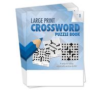 ZOCO - Livres de mots croisés à grands imprimés (25 paquets en vrac) - Jeux pour adultes, personnes malvoyantes, personnes âgées - Cadeaux pour résidents à la vie assistée (vol. 1)