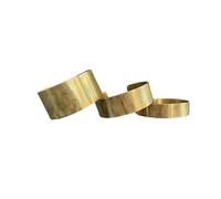 ZocoChic Lot de 3 bracelets marocains en laiton gravé réglables 15-30 mm Doré, Ajustable, Laiton Métal doré laiton, Pas de gemme