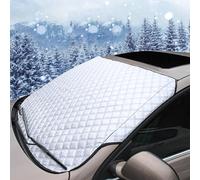ZOCONE Voiture Protege Pare Brise Givre, Protection Pare Brise Hiver Repliable, Couverture Pare Brise Voiture Hiver, Universelle Bache Pare Brise Anti Givre pour Givre et Neige,Poussière(150 x 100cm