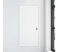 ZOCWJK 36 portes d'accès de plomberie de 121,9 cm de haut pour cloison sèche, panneau d'accès personnalisable avec cadre noir et blanc, plaque murale verrouillable pour entretien CVC/électricité