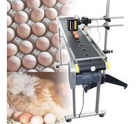 ZOCWJK Machine de codage à jet d'encre automatique avec table de convoyeur à vitesse réglable, hauteur d'impression maximale 12,7 mm, pour date de production/code-barres/code QR par Egg (