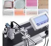 ZOCWJK Machine de codage automatique à jet d'encre avec écran tactile industriel, hauteur d'impression maximale de 25,4 mm, pour date de production/code-barres/code QR (