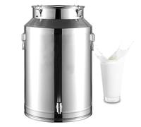ZOCWJK Récipient liquide 304 pour laiterie en acier inoxydable - Seau à lait - Pot à lait robuste - Seau de transport de lait 15 L/20 L/28 L, 28 L, 20 L, 15 L