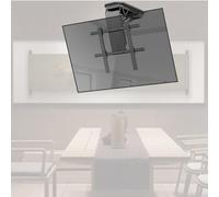 ZOCWJK Support TV mural motorisé pour TV - Support TV mural motorisé - 0 à 85° - Rehausseur TV dissimulé - Convient aux téléviseurs de 50 à 90" (One Color-Min250-Max800 mm 50-90intv