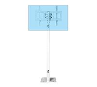 ZOCWJK Support TV universel portable réglable au sol - Inclinable et pivotant - Support d'affichage pour écran TV LCD