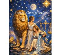 Zodiac Constellations Coloring Book US Letter Edition: 12 Mythical Zodiac Illustrations Inspired by the Stars for Relaxing and Creative Coloring