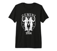 Zodiac Gemini Twins nés en 1954 T-Shirt Haut de Gamme