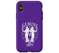 Zodiac Gemini Twins nés en 1977 Coque pour iPhone X/XS