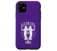 Zodiac Gemini Twins nés en 1982 Coque pour iPhone 11
