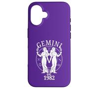 Zodiac Gemini Twins nés en 1982 Coque pour iPhone 16