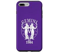 Zodiac Gemini Twins nés en 1984 Coque pour iPhone 7 Plus/8 Plus