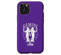 Zodiac Gemini Twins nés en 1990 Coque pour iPhone 11 Pro