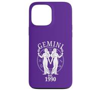 Zodiac Gemini Twins nés en 1990 Coque pour iPhone 13 Pro Max