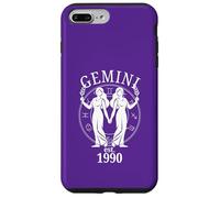 Zodiac Gemini Twins nés en 1990 Coque pour iPhone 7 Plus/8 Plus