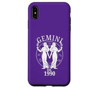 Zodiac Gemini Twins nés en 1990 Coque pour iPhone XS Max