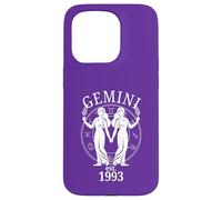 Zodiac Gemini Twins nés en 1993 Coque pour iPhone 15 Pro