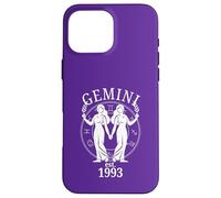 Zodiac Gemini Twins nés en 1993 Coque pour iPhone 16 Pro Max