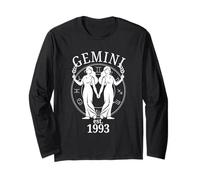 Zodiac Gemini Twins nés en 1993 Manche Longue