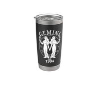 Zodiac Gemini Twins nés en 1994 Gobelet isotherme en acier inoxydable double paroi