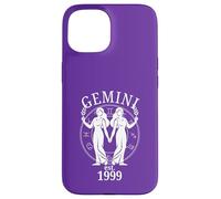 Zodiac Gemini Twins nés en 1999 Coque pour iPhone 15