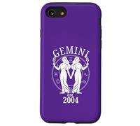 Zodiac Gemini Twins nés en 2004 Coque pour iPhone SE (2020) / 7/8