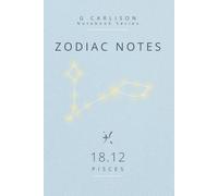 ZODIAC NOTES - Pisces (18.12): Minimalist Zodiac Notebook Pisces - intuitive, calm and imaginative design | G. Carlison Notebook Series