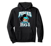 Zodiac Poissons 1954 Afro B-Day Queen Sweat à Capuche