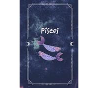 Zodiac Reflections: Personalized Hardcover Notebook for “Pisces”: Full-Color Design with Custom Dividers & Quotes | Beautiful Astrology Illustrations | Rainbow Edge Pages, Ideal Gift for Star Lovers