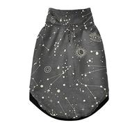 Zodiac Signs Moon Light Gilet d'hiver pour animal domestique avec trous de suspension, veste coupe-vent en polaire extra chaude pour chien et chat pour temps froid, taille M