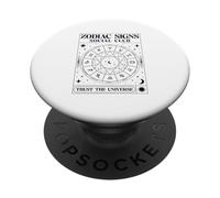 Zodiac Signs Social Club Trust The Universe (Graphique étoiles) PopSockets PopGrip Adhésif