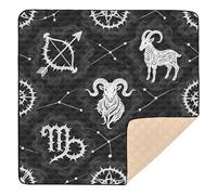 Zodiac Tapis de gym et d'activités doux et épais pour bébé - Lavable - Pour intérieur et extérieur - Pour bébés, enfants et tout-petits - 127 x 127 cm