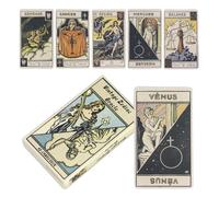 Zodiacoracle Vintage, Jeu De Deck Oracle, Jeu De Divination, Kit De Carte Débutant, Conception Légère Portable, 48 Feuilles De Méditation Spiritual Practice Family Rassemblements Utilisation De La Fêt