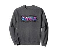 Zodiaque Aquarius Bold Graffiti Style Zodiac Sweatshirt