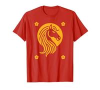 Zodiaque Chinois Année du Cheval Feu Cheval Lunaire Nouvel an T-Shirt