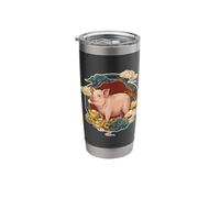 Zodiaque chinois cochon chanceux Gobelet isotherme en acier inoxydable double paroi