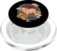 Zodiaque Chinois Cochon Chanceux PopSockets PopGrip pour MagSafe